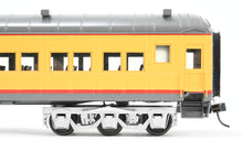 Load image into Gallery viewer, O Brass Sunset Models Third Rail UP - Union Pacific 72’ Harriman Coach FP Yellow/Gray No. 1052
