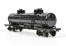 Load image into Gallery viewer, HO Brass OMI - Overland Models, Inc. Various Roads ACF Double Dome 8,000 Gallon Tank Car Painted Black, Unlettered
