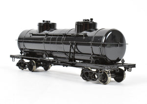 HO Brass OMI - Overland Models, Inc. Various Roads ACF Double Dome 8,000 Gallon Tank Car Painted Black, Unlettered