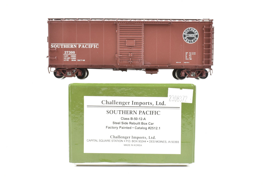 HO Brass CIL - Challenger Imports SP - Southern Pacific Class B-50-12-A Steel Side rebuilt Box Car Factory painted