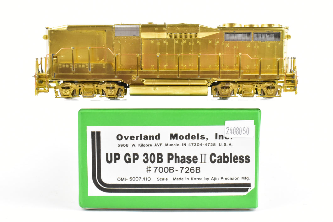 HO Brass OMI - Overland Models, Inc. UP - Union Pacific EMD GP30B PH II Cabless Nos. 700B - 726B