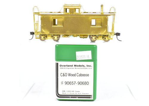 HO Brass OMI - Overland Models, Inc. C&O - Chesapeake & Ohio Wood Caboose