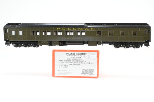 O Brass PSC - Precision Scale Co. Pullman 80' Sleeper 10-1-2 Plan 3585a Rebuilt Vestibule End Mechanical Air FP 