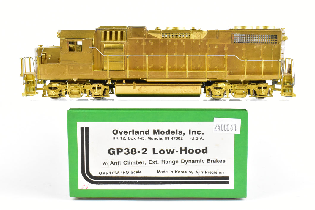 HO Brass OMI - Overland Models Inc. Various Roads EMD GP38-2 w/Anticlimber and Extended Range Dynamic Brakes