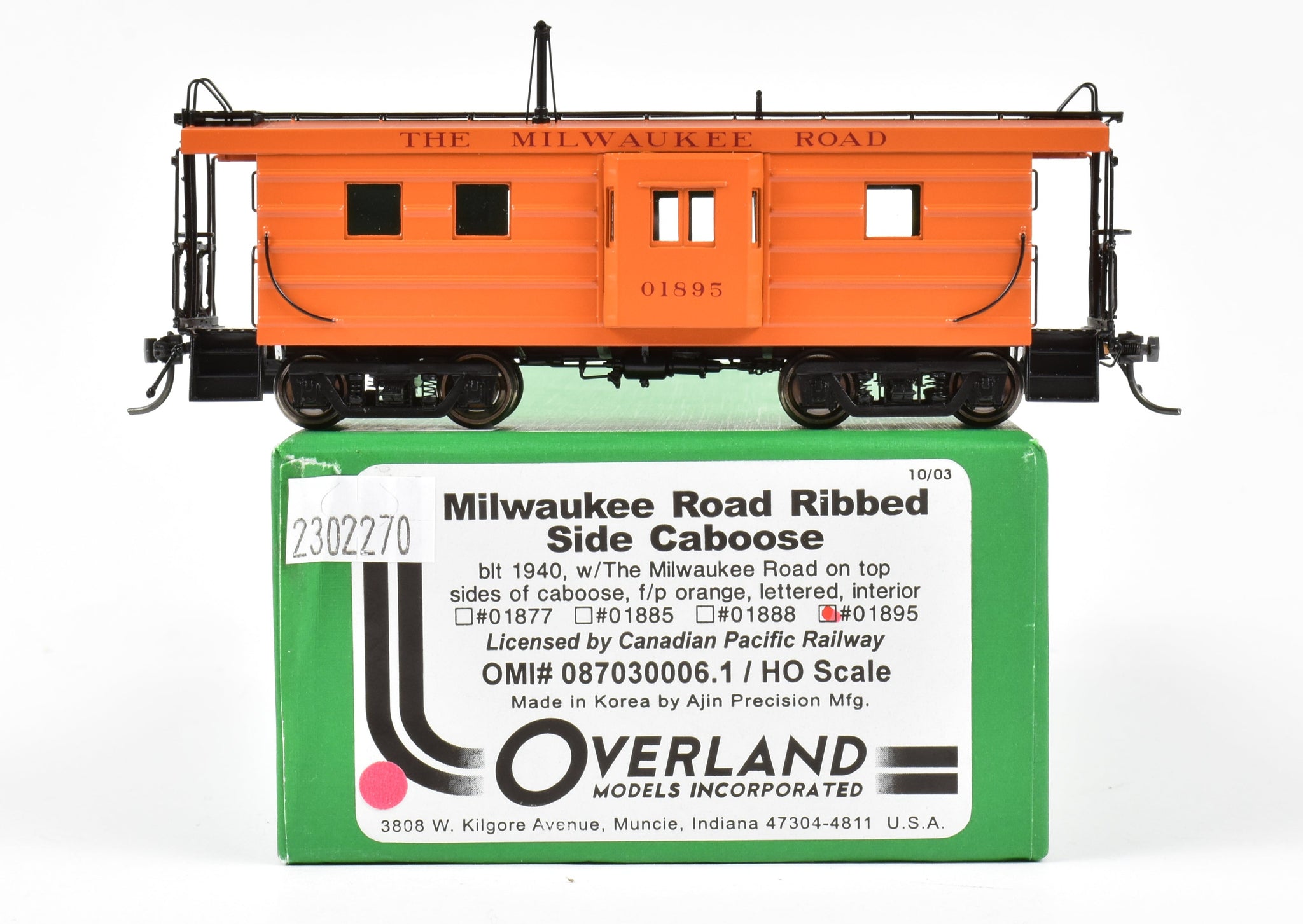 HO Brass OMI - Overland Models, Inc. MILW - Milwaukee Road 
