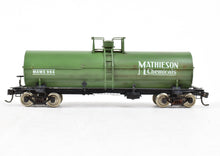 Load image into Gallery viewer, HO Brass PSC - Precision Scale Co. 12,000 Gallon Tank Car Painted Green Mathieson Chemicals NOB
