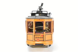 HO Brass Fairfield Models Pittsburgh Railway Co. Jones Trolley Car Single End Version CP #5360