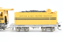 Load image into Gallery viewer, HOn3 Brass Sunset Models D&amp;RGW - Denver &amp; Rio Grande Western C-16 2-8-0 No. 268 “Bumblebee” Factory Painted Black &amp; Yellow
