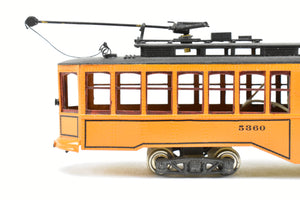 HO Brass Fairfield Models Pittsburgh Railway Co. Jones Trolley Car Single End Version CP #5360
