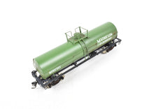 Load image into Gallery viewer, HO Brass PSC - Precision Scale Co. 12,000 Gallon Tank Car Painted Green Mathieson Chemicals NOB
