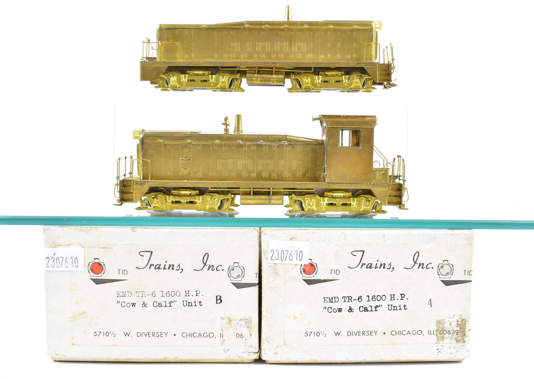 HO Brass Trains Inc. Various roads EMD TR-6 Switcher Set