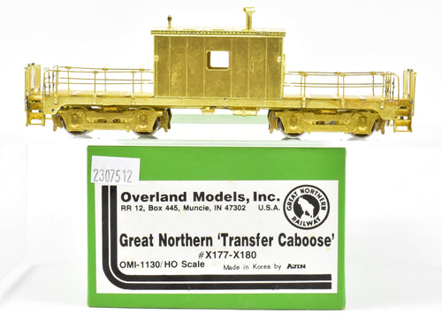 HO Brass OMI - Overland Models, Inc. GN - Great Northern Transfer Caboose X177-X180