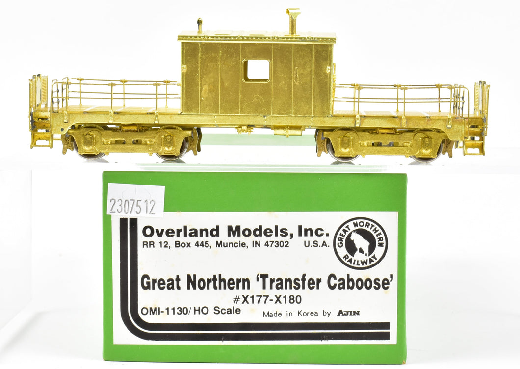 HO Brass OMI - Overland Models, Inc. GN - Great Northern Transfer Caboose X177-X180