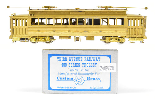 HO Brass NJ Custom Brass TARS - Third Avenue Railway System 400 Series Trolley