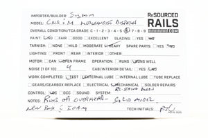 HO Brass Suydam CNS&M - North Shore Line Interurban 215 Merchandise Dispatch Car REBOXX