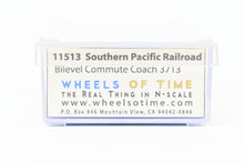 Load image into Gallery viewer, N WOT - Wheels of Time 11513 SP - Southern Pacific Bilevel Commute Coach No. 3713 Gray
