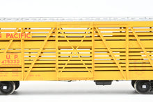Load image into Gallery viewer, Gauge 1 - 1:32nd Scale Brass Row &amp; Company UP - Union Pacific S-40-12 Stock Car, Circa 1950 Factory Painted Yellow No. 47533

