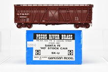 Load image into Gallery viewer, HO Brass Pecos River Brass ATSF - Santa Fe SK-U Stock Car C/P No. 60543
