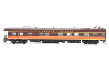 Load image into Gallery viewer, HO NEW Brass NBL - North Bank Line IC - Illinois Central Business Car #1 Chocolate &amp; Orange Split Rail Herald
