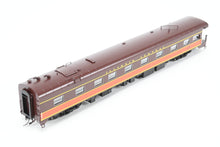 Load image into Gallery viewer, HO NEW Brass NBL - North Bank Line IC - Illinois Central Business Car #1 Chocolate &amp; Orange Split Rail Herald
