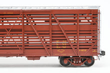 Load image into Gallery viewer, Gauge 1 - 1:32nd Scale Brass Row &amp; Company UP - Union Pacific S-40-12 Stock Car, Circa 1950 Factory Painted Boxcar Red No. 46994D
