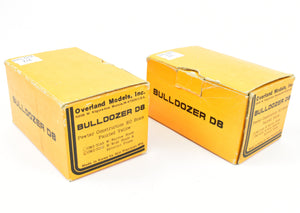 HO CON OMI - Overland Models, Inc. D8 Bulldozer Set of Two Factory Painted Pewter Yellow