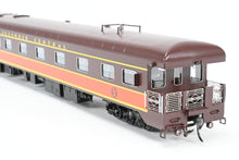 Load image into Gallery viewer, HO NEW Brass NBL - North Bank Line IC - Illinois Central Business Car #1 Chocolate &amp; Orange Split Rail Herald

