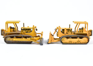 HO CON OMI - Overland Models, Inc. D8 Bulldozer Set of Two Factory Painted Pewter Yellow