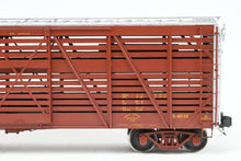 Load image into Gallery viewer, Gauge 1 - 1:32nd Scale Brass Row &amp; Company UP - Union Pacific S-40-12 Stock Car, Circa 1950 Factory Painted Boxcar Red No. 46994D
