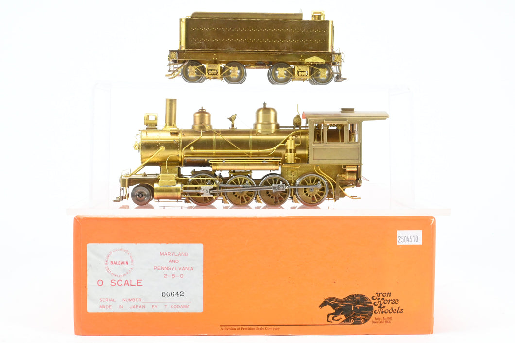 O Brass PSC - Precision Scale  Co. MA&PA - Maryland & Pennsylvania 2-8-0 Consolidation #26