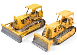 HO CON OMI - Overland Models, Inc. D8 Bulldozer Set of Two Factory Painted Pewter Yellow