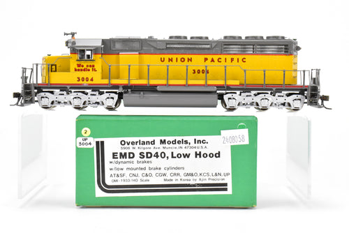 HO Brass OMI - Overland Models Inc. UP - Union Pacific EMD SD40 Low Hood Custom Painted No. 3004