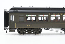 Load image into Gallery viewer, HO Brass W&amp;R Enterprises NP - Northern Pacific First Class Coach Version 1 Factory Painted Pullman Green No. 937
