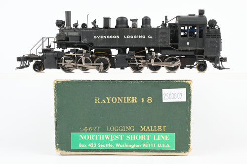 HO Brass NWSL - Northwest Short Line Rayonier Incorporated No. 8 2-6-6-2T Logging Mallet CP Private Road