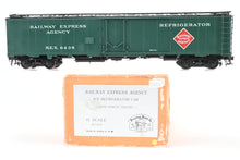 Load image into Gallery viewer, O Brass PSC - Precision Scale Co. REA - Railway Express Agency 50&#39; Ice Reefer Custom Painted No. 6435
