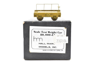 HO Brass Hallmark Models Various Roads 80,000-Lb Scale Test Car