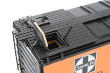 Load image into Gallery viewer, Gauge 1 - 1:32nd Scale Brass Row &amp; Company ATSF - Santa Fe SFRD RR-27/33 Refrigerator Car, Factory Painted "Grand Canyon" No. 34796
