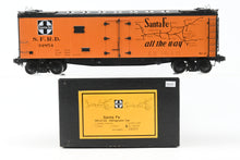 Load image into Gallery viewer, Gauge 1 - 1:32nd Scale Brass Row &amp; Company ATSF-Santa Fe  SFRD RR-27/33 Refrigerator Car, Factory Painted "El Capitan", No. 34854
