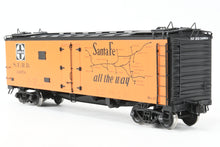 Load image into Gallery viewer, Gauge 1 - 1:32nd Scale Brass Row &amp; Company ATSF - Santa Fe SFRD RR-27/33 Refrigerator Car, Factory Painted "El Capitan", No. 34854
