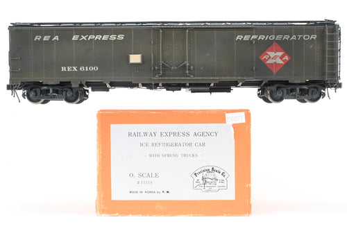 O Brass PSC - Precision Scale Co. REA - Railway Express Agency 50' Ice Reefer Custom Painted No. 6100