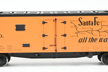 Load image into Gallery viewer, Gauge 1 - 1:32nd Scale Brass Row &amp; Company ATSF - Santa Fe SFRD RR-27/33 Refrigerator Car, Factory Painted "El Capitan", No. 34854
