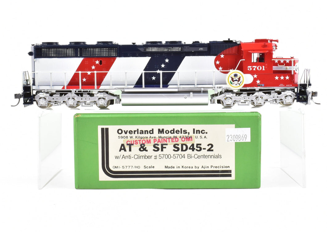 HO Brass OMI - Overland Models Inc. AT&SF - Atchison Topeka & Santa Fe SD45-2 custom painted by OMI