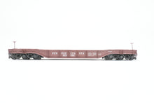 Load image into Gallery viewer, O Brass Alco Models PRR - Pennsylvania Railroad F33 Greenville Well Flat Custom Painted &amp; Weathered No. 470092
