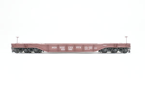 O Brass Alco Models PRR - Pennsylvania Railroad F33 Greenville Well Flat Custom Painted & Weathered No. 470092