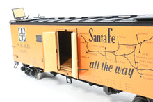 Load image into Gallery viewer, Gauge 1 - 1:32nd Scale Brass Row &amp; Company ATSF - Santa Fe SFRD RR-27/33 Refrigerator Car, Factory Painted "Scout", No. 34659
