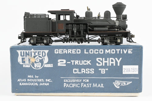 HO Brass PFM - United Various Logging Roads 2-Truck Class B Shay Geared Locomotive CP Not Lettered 1966 Run