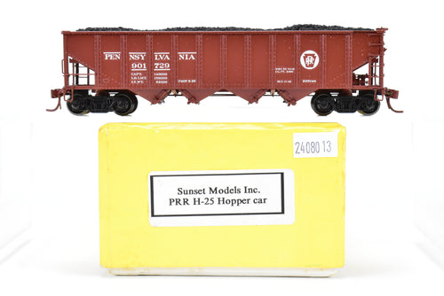HO Brass Sunset Models PRR - Pennsylvania Railroad H-25 Hopper Car C/P #901729