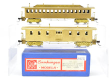 Load image into Gallery viewer, HO Brass Gem Models SP&amp;S - St Paul &amp; Pacific 2-car Set, Baggage car and Coach
