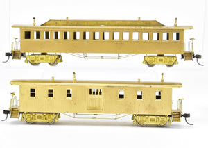 HO Brass Gem Models GN - Great Northern Originally St. Paul & Pacific 2-Car Set Baggage and Coach