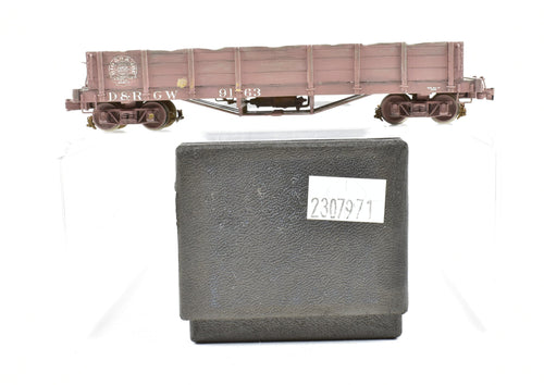 HOn3 Brass Empire Midland D&RGW - Denver & Rio Grande Western Gondola Custom Paint and Weathered